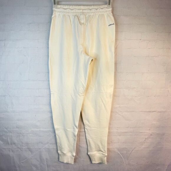 anytime R+R Sweatpants Mens Size XS White Ribbed Ankle Athleisure Joggers - Picture 5 of 12